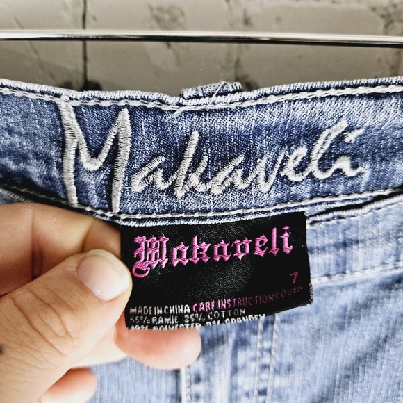 MAKAVELI | denim bermuda jean shorts - Picture 6 of 7
